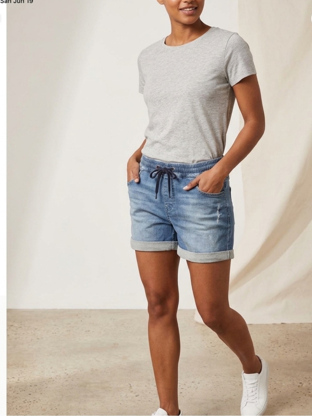 Mavi 35Denim Betsy shorts drawstring waist size 27” New!